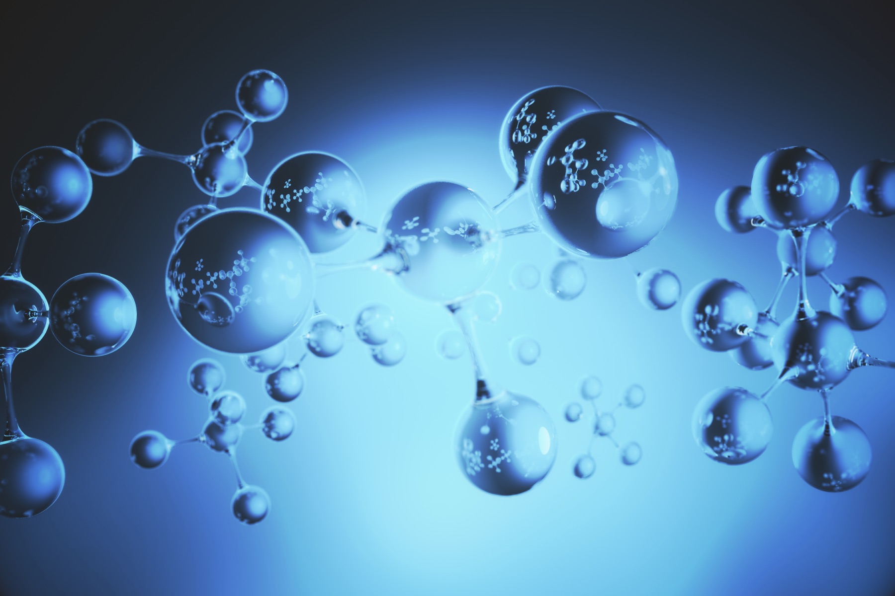 An illustration of a molecular structure