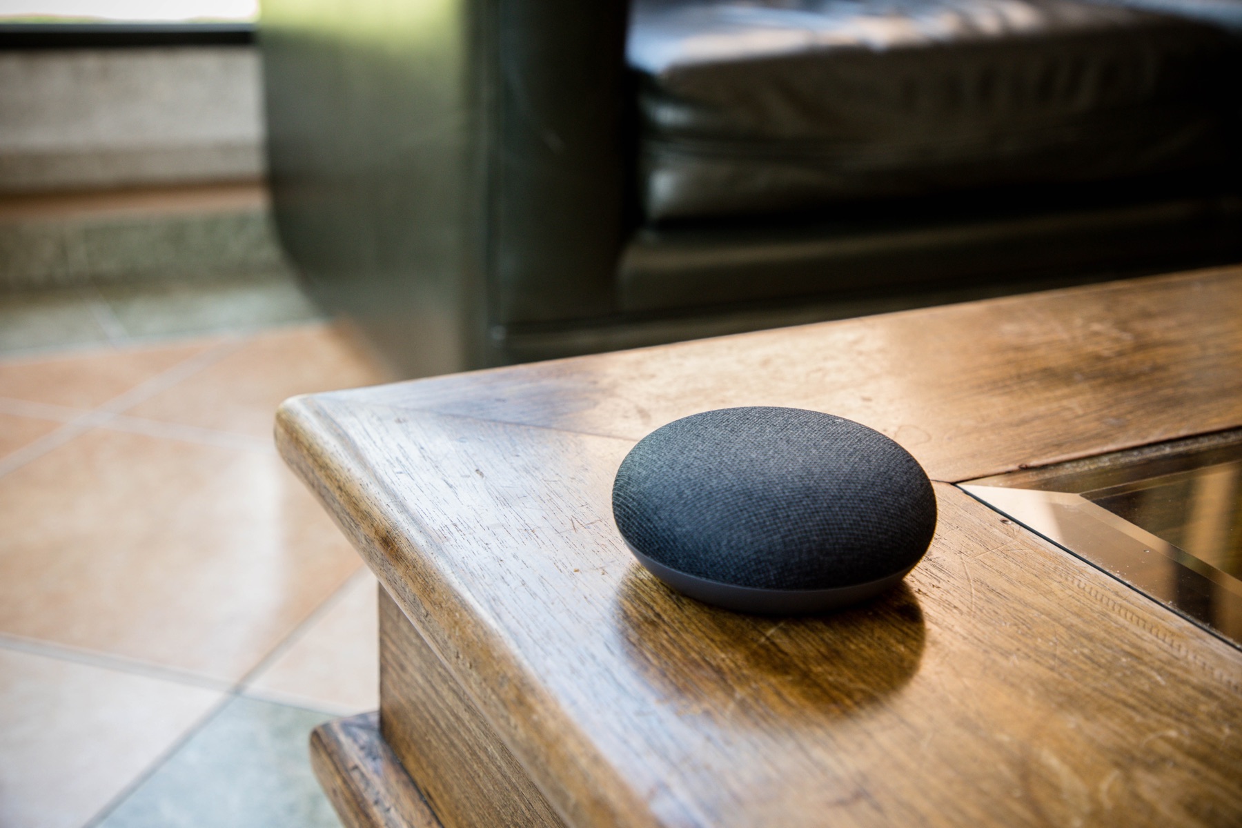 Networked wireless speakers in a modern living room